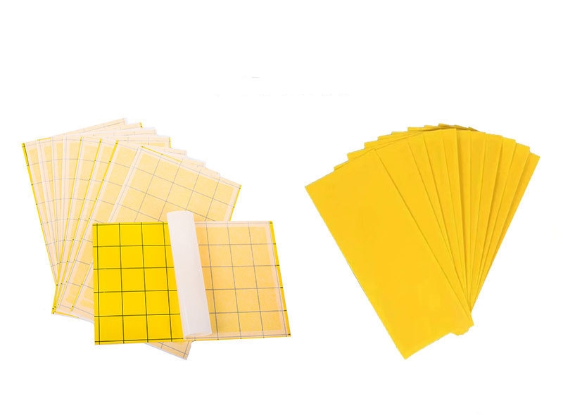 Ordinary standard universal glue board showing hardened surface after UV exposure