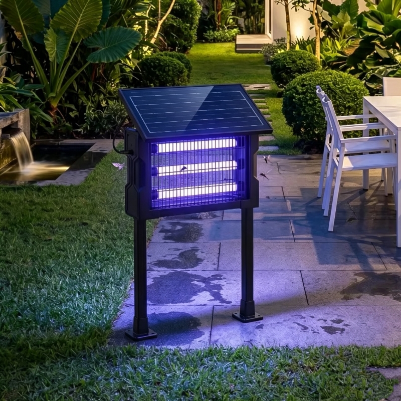 Solar mosquito killer lamp courtyard display