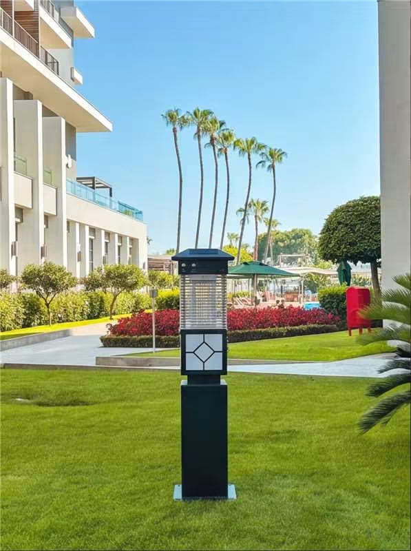 PZ-2506 new Chinese solar mosquito killer lamp five-sided solar panel