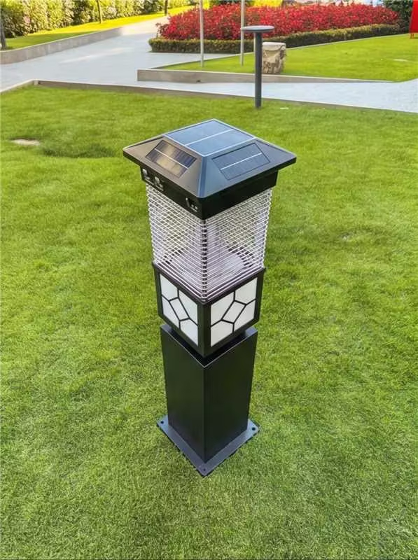 PZ-2506 new Chinese solar mosquito killer lamp smart light sensor day night
