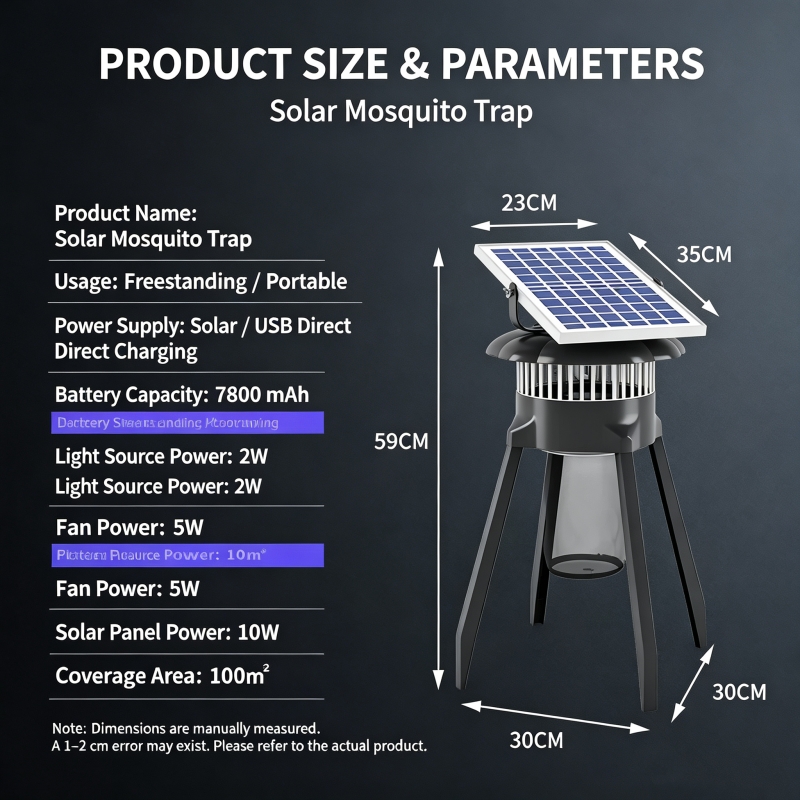 solar suction insect trap real case 3